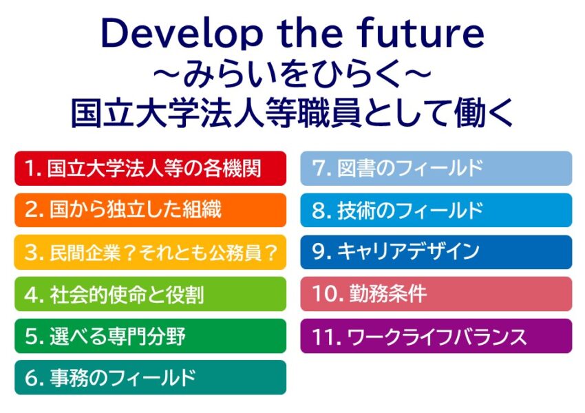 国立大学法人等職員として働く