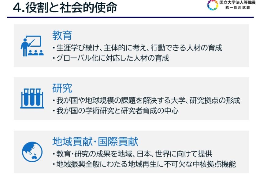 役割と社会的使命